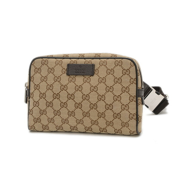 Gucci Waist Pouch GG Canvas Beige Bag Belt - Picture 1 of 7